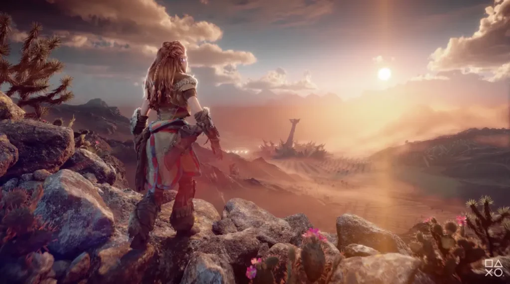 A Female Warrior Character in a Video Game