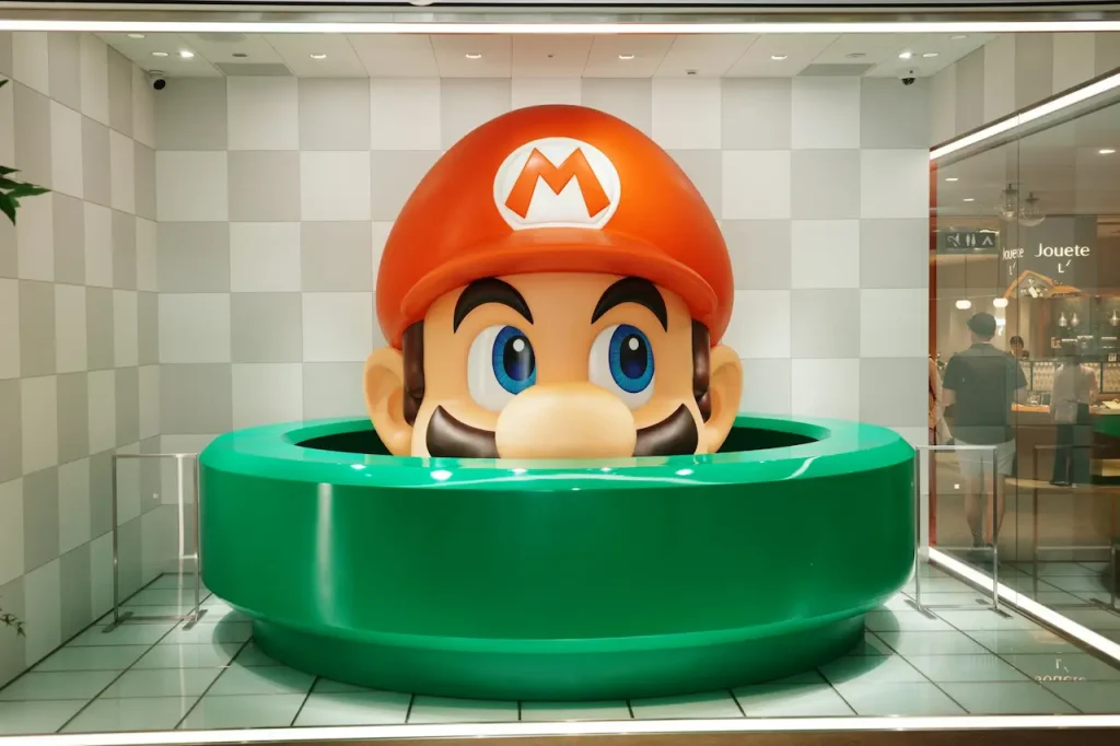 A Giant Mario Head 