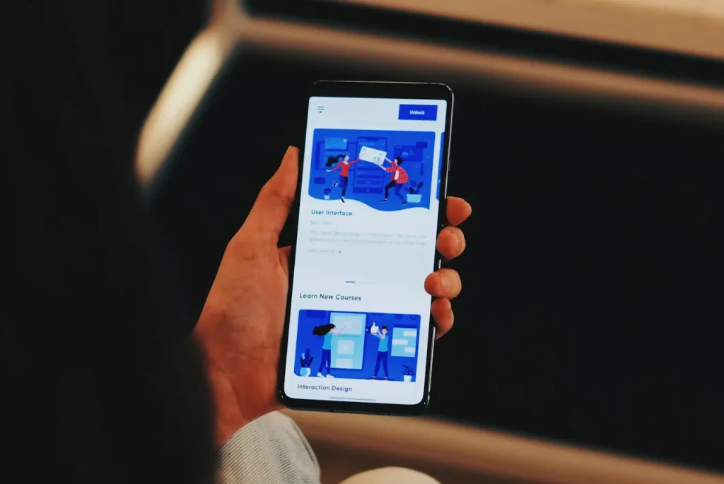 A Person Browsing on Her Smartphone 