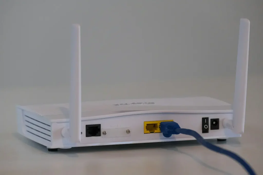A White WiFi Router 