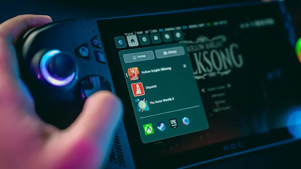 Person Holding a Gaming Device 