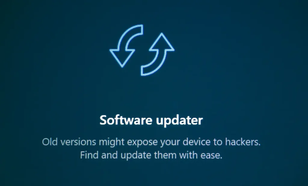Software Updater with Refresh Arrows Icon 
