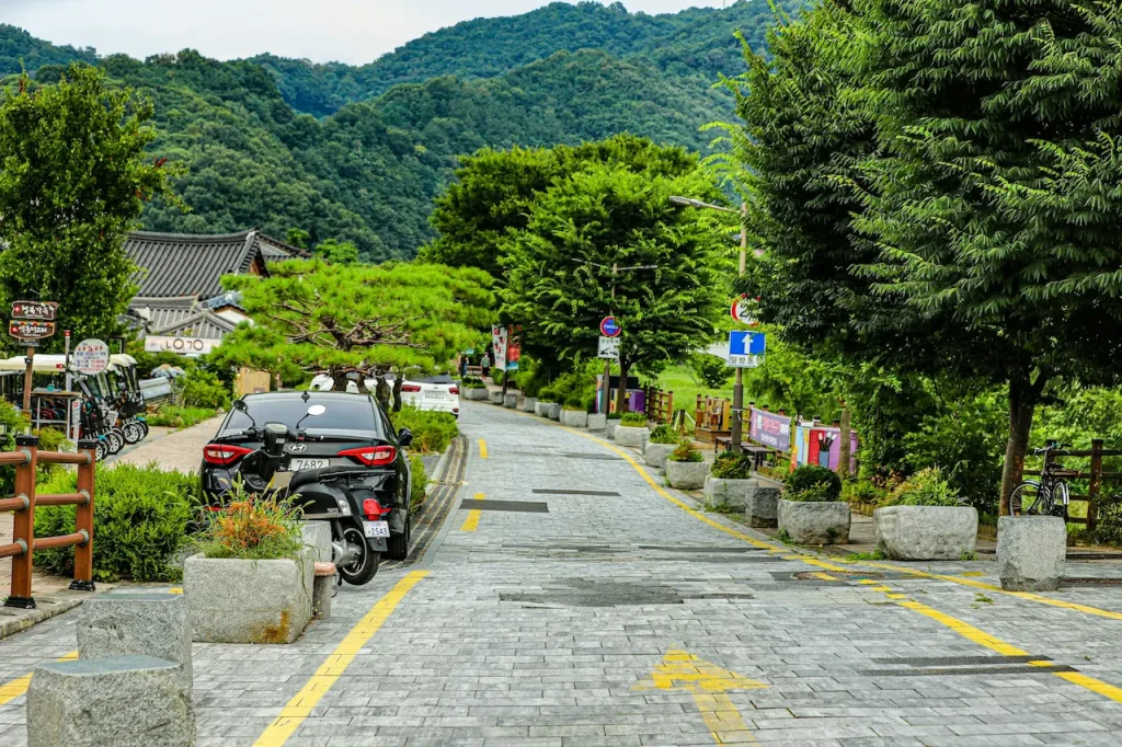 A Road in Gyeongju, South Korea 