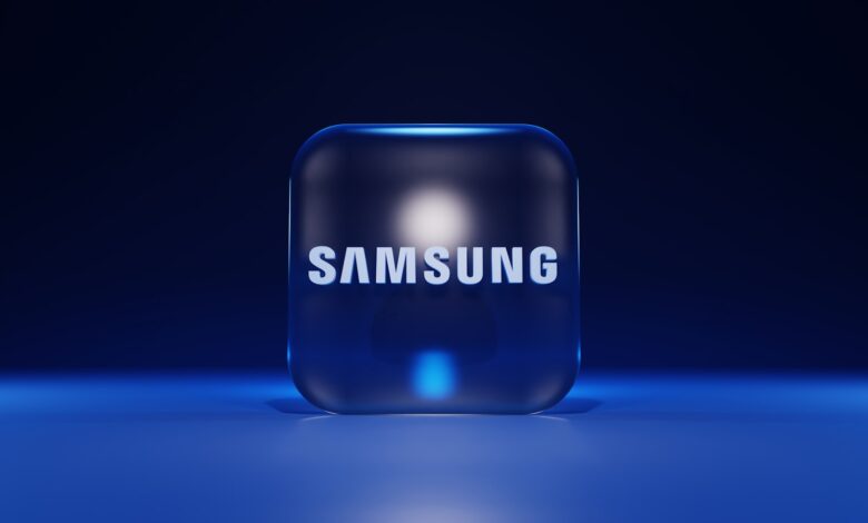 Samsung Galaxy smartphone close up