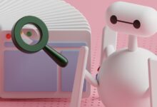 AI-powered search engine technology concept