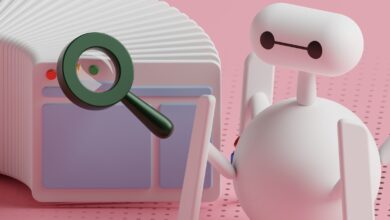 AI-powered search engine technology concept