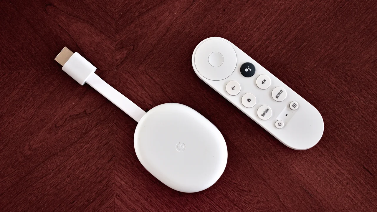 A television screen showing a streaming service home menu in a lounge room