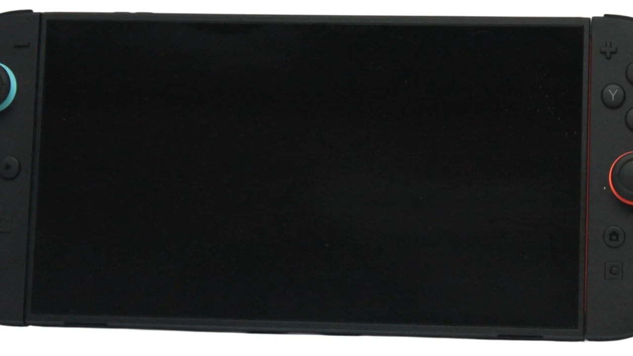 A Nintendo Switch console on a table used to illustrate parental control settings for kids